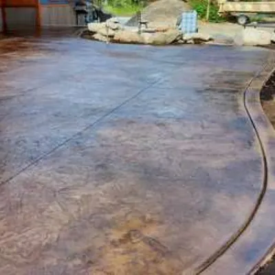 STAMPED WITH ACID STAIN